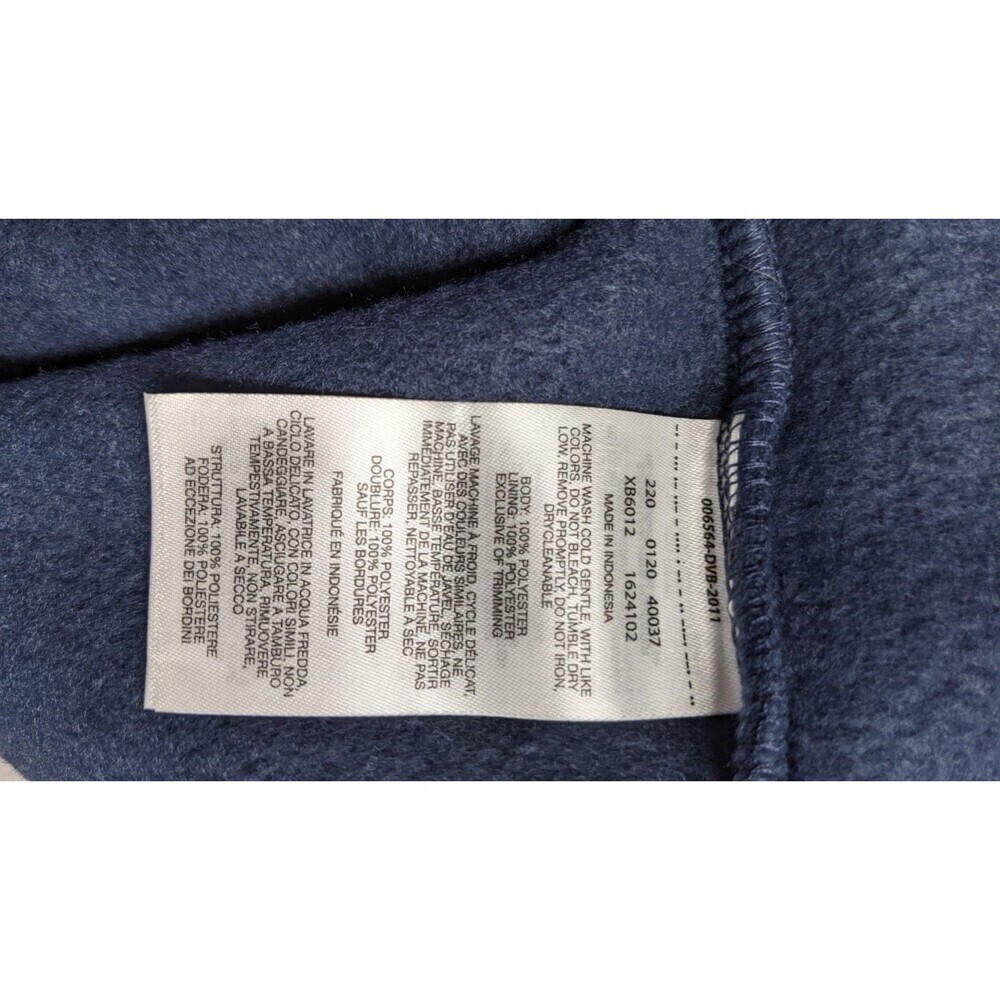 NEW~Kids COLUMBIA Navy Blue Full-Zip Long Sleeve Fleece Jacket Coat M (10/12) - Picture 10 of 11